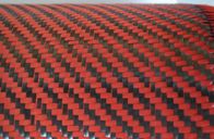 DuPont Carbon Fiber Composite Materials 2X2 Twill Weave Red Aramid Fiber Fabric